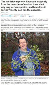 No he doesn't - Monty Don gets the answers wrong 